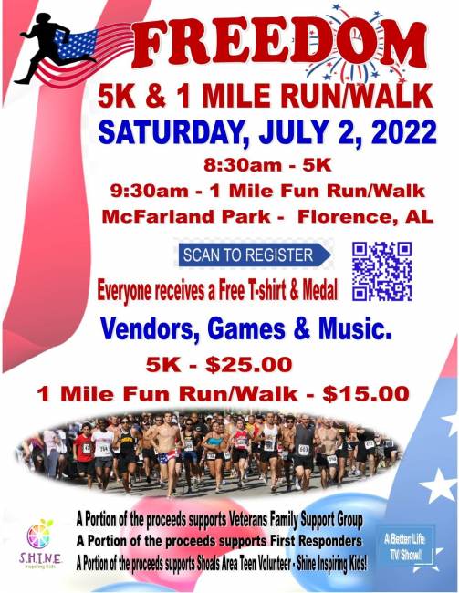 FREEDOM 5K & 1 MILE RUN/WALK Visit Florence