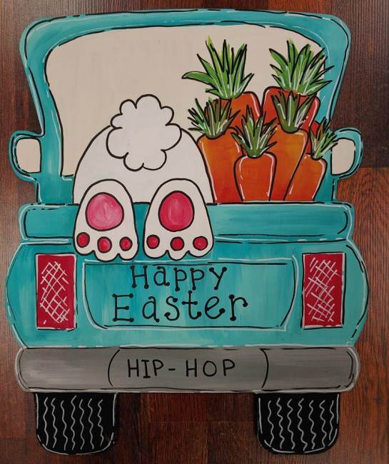 Easter bunny hotsell truck door hanger